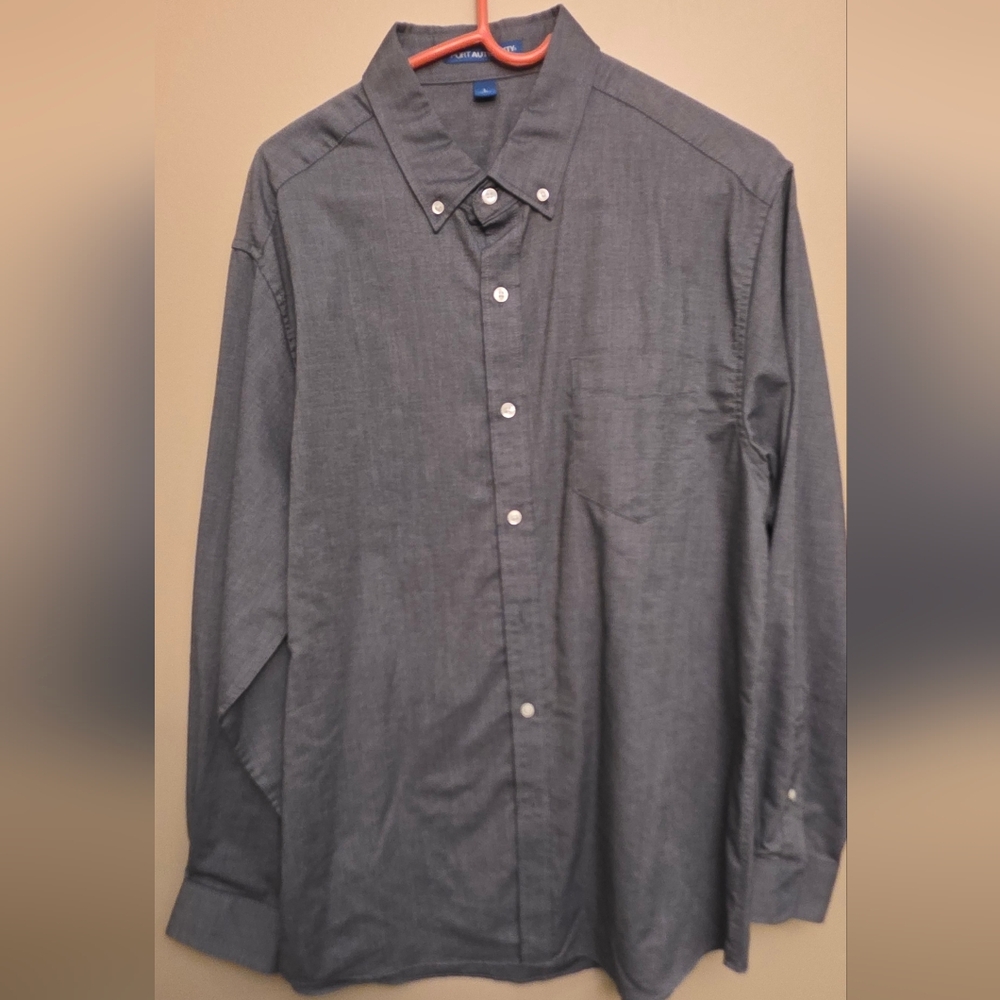Port Authority Charcoal Button-Down Shirt